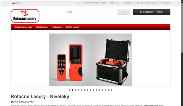 Screenshot of Nivelaky.sk
