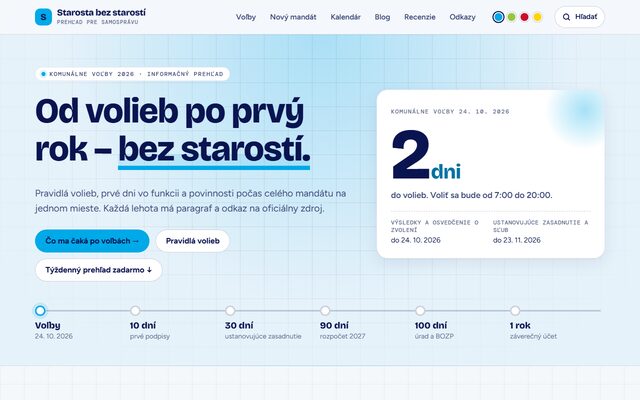 Screenshot of Starosta bez starostí
