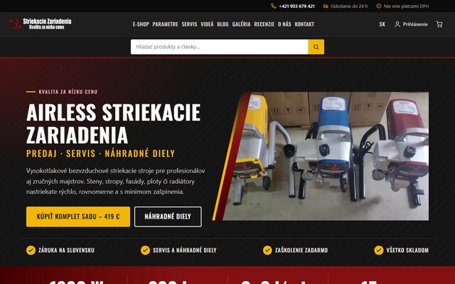 Screenshot of StriekacieZariadenia.sk